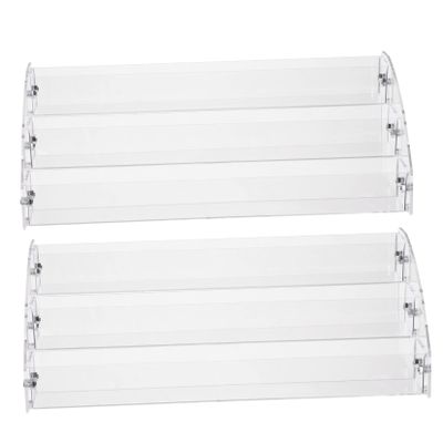 DOITOOL 2pcs Nail Polish Holder Rack Multi-layer Display Stand for Nail Polish Lipstick and Items Stylish Organizer for Beauty Routine and Gift Giving