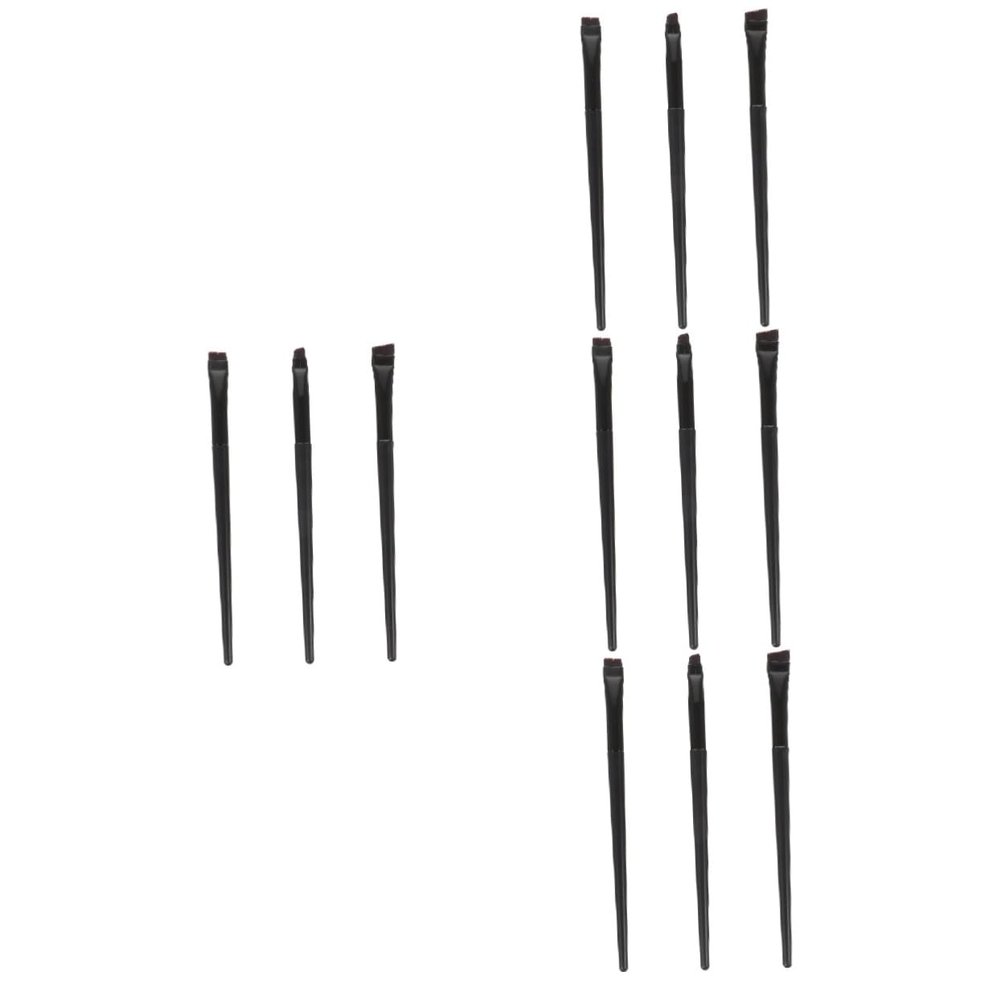 balacoo 12pcs Angled Eyeliner Brush Flat Makeup Brush for Eyeliner Eyebrow Thin Professional