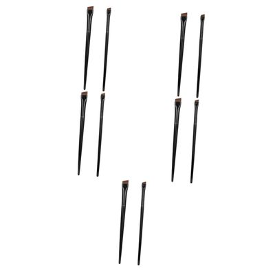 balacoo 15sets Travel Makeup Brushes Brow Kit Ultra Fine Eyeliner Angled Precision Eyeliner Brush for Eyebrow Tattoo