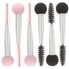 balacoo 24pcs Double Head Makeup Brush Sponge Eyebrow Brush Eyelash Mascara Tools for Women Makeup Applicators Kit for Face Practice view 3