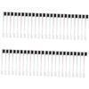 FRCOLOR 48pcs Dual-ended Eyebrow Brush Comb and Edge Tool for Precise Grooming and Shaping for Makeup and Professionals view 1