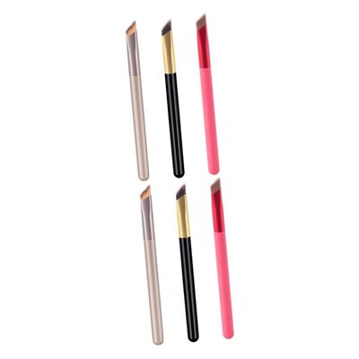 balacoo 6pcs Makeup Brush for Women Angled Eyebrow Brushes for Precision Shaping Includes Portable Cosmetic Tools for Eyebrow and Eyeshadow Application