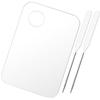 balacoo 2sets Cosmetic Palette Spatula for Makeup Mixing Blending Board for Foundation Eye Shadow and Pigment Easy to Clean and Portable view 4