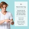 Slo Naturals Hair Clay for Men and Women - Natural Styling Clay - Natural Finish, All Natural Ingredients - Vegan, Cruelty-Free - Alternative to Styling Gels - Paper Packaging Unscented - 2.29oz/65g view 2