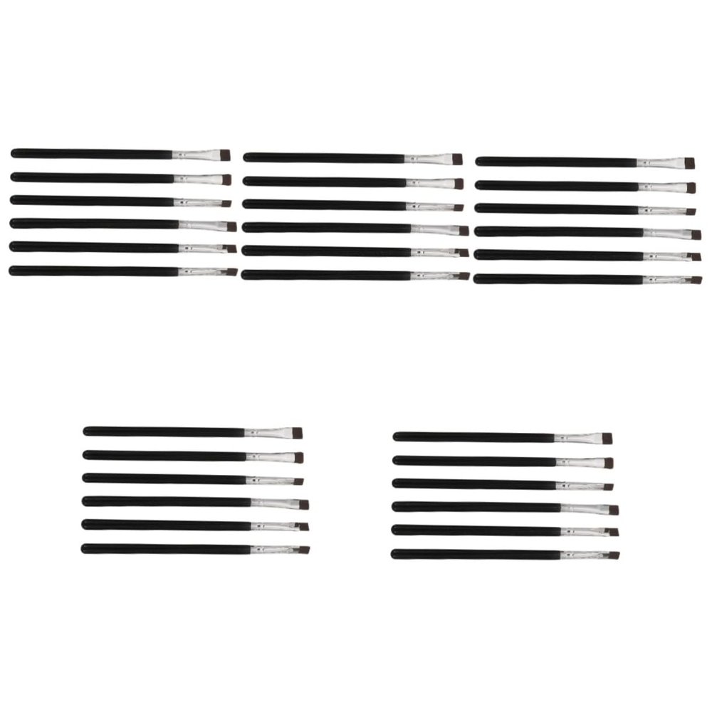 balacoo 30pcs Eyebrow and Eyeliner Makeup Brush Flat Brush Tools for Eye Makeup for Home Salon Use Smooth Application for All Styles