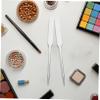 balacoo 4pcs Stainless Steel Makeup Mixing Spatulas Multifunctional Beauty Mixing Rods for Nail Art Foundation Blending Easy to Clean Ergonomic Design view 3