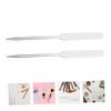 balacoo 4pcs Stainless Steel Makeup Mixing Spatulas Multifunctional Beauty Mixing Rods for Nail Art Foundation Blending Easy to Clean Ergonomic Design view 4