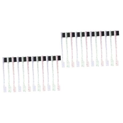 balacoo 24pcs Dual Tip Eyebrow Brush Portable Brow Brushes Comb for Eyebrow Shaping Makeup Application for Professionals Everyday Use
