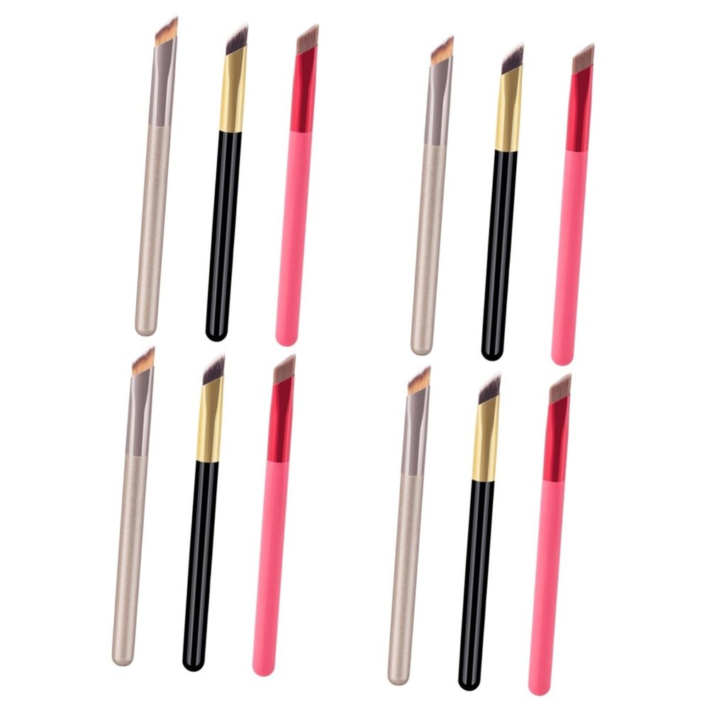 balacoo 12pcs Multi-functional Makeup Brush for Eyelashes Eyebrows Includes Angled Eyebrow Brush Blending and Eyelash Grooming Tool for Women Makeup Needs