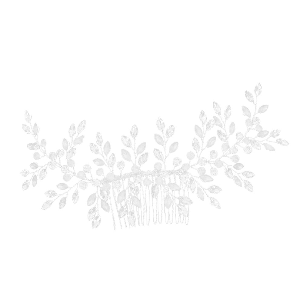 Angoily Crystal Bridal Hair Comb Fashion Wedding Headpiece Rhinestone Hair Accessory for Special Occasion Bridal Headdress
