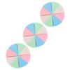balacoo 6sets Makeup Sponge of Fan-shaped Sponges for Smooth Foundation Application Lightweight Compact for Blending Makeup Face Eyes Soft Material Total view 2