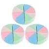 balacoo 6sets Makeup Sponge of Fan-shaped Sponges for Smooth Foundation Application Lightweight Compact for Blending Makeup Face Eyes Soft Material Total view 3