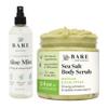 Bare Botanics Aloe Vera Mist + Matcha Eucalyptus Body Salt Scrub view 1