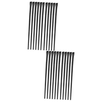 FRCOLOR 24pcs Angled Eyeliner and Eyebrow Brush Versatile Makeup Tools for Precise Application Home Salon Use