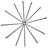 FRCOLOR 24pcs Angled Eyeliner and Eyebrow Brush Versatile Makeup Tools for Precise Application Home Salon Use view 4