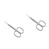 Angoily 2pcs Eyebrow Scissors Beauty Scissor Precision Tip Stainless Steel for Eyebrows and Nails view 1