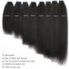 Afro Kinky Curly Tape In Human Hair for Women 14inch Yaki Straight Hair Seamless Skin Weft Adhesive Glue On For Salon Hair for Woman 100g/40pcs/Pack,1b view 3