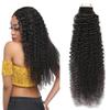 Kinky Curly Tape in Hair Extensions Human Hair Seamless Thick Afro Curls Tape ins Full Head 100gram 40pcs Soft Human Hair Tape in Human Hair Extensions for Women 26inch view 1