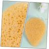 balacoo 18pcs Facial Cleansing Sponge Gentle Exfoliating Face Puff for Daily Skin Care Yellow Sponge for Makeup Removal Oil Control Easy to Use for All Skin Types view 2