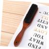 Angoily 2pcs Professional Beard Brush for Men Wooden Handle Detangling Styling Mustache Trimmer Portable view 2