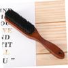 Angoily 2pcs Professional Beard Brush for Men Wooden Handle Detangling Styling Mustache Trimmer Portable view 3