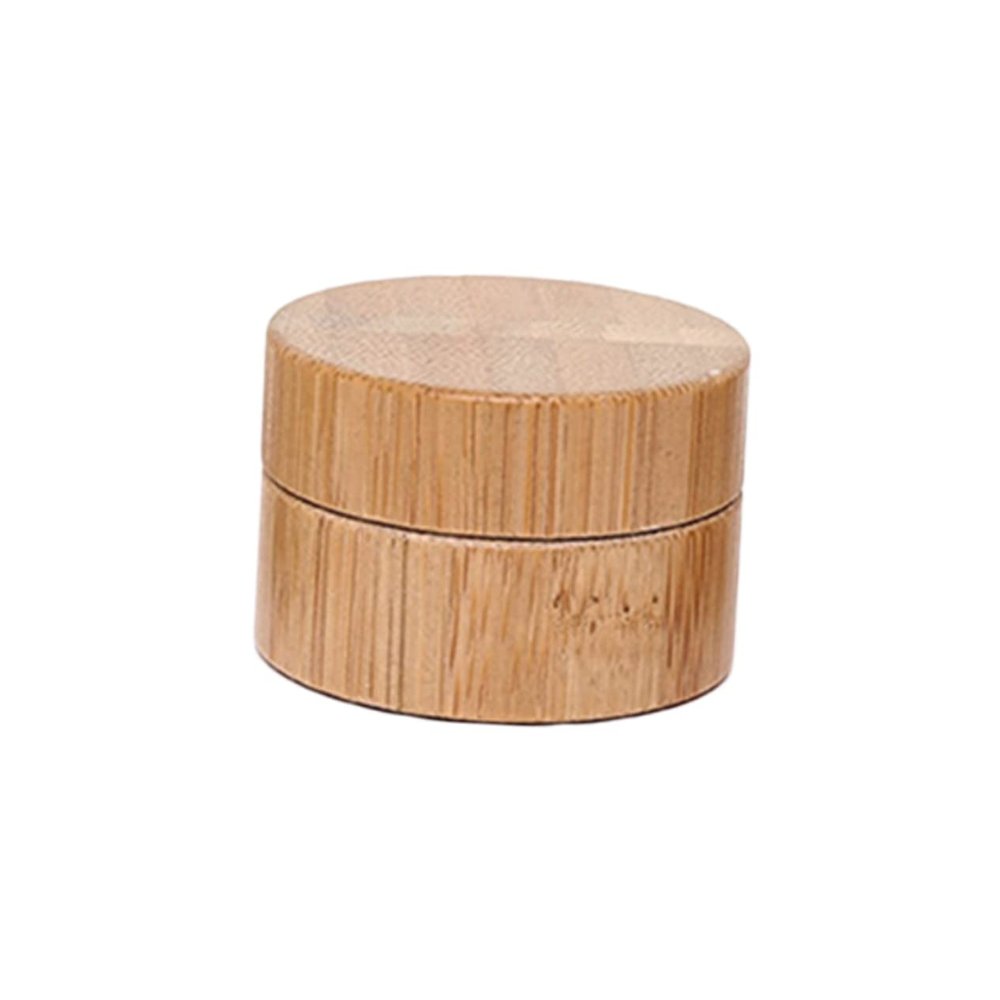 Angoily Bamboo Cream Bottle Travel Containers for Creams Makeup Sealed Travel Makeup Case