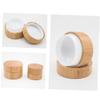 Angoily Bamboo Cream Bottle Travel Containers for Creams Makeup Sealed Travel Makeup Case view 2