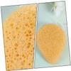balacoo 12pcs Cleaning Sponges Gentle Exfoliating Facial Cleansing Pads for Makeup Removal and Skin Care Yellow Color for and Daily Use view 4