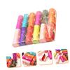 DOITOOL 12pcs Retro Style Silk Lipstick Holders Mirror Elegant Embroidered Lipstick Cases for Women for Daily Carry and Organization Great for Festivals and Special Occasions view 3