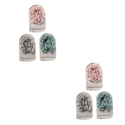 Angoily 6pcs Exfoliating Bath Mitt Dual-sided Scrubber Gloves for Deep Cleansing and Skin Shower Essentials Random Colors Light