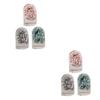 Angoily 6pcs Exfoliating Bath Mitt Dual-sided Scrubber Gloves for Deep Cleansing and Skin Shower Essentials Random Colors Light view 1