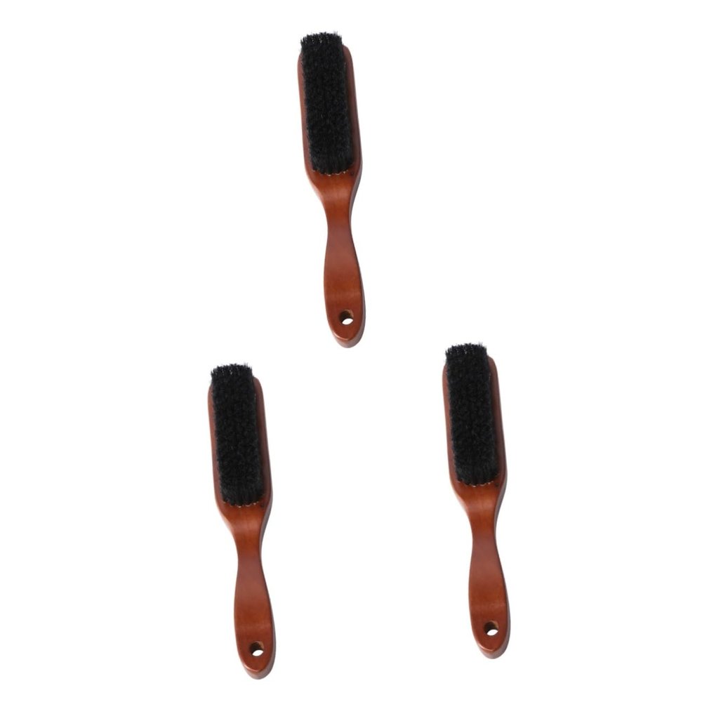 Angoily 3pcs Styling Beard Brush for Men Wooden Handle Portable Detangling Brush Professional Men Beard