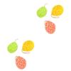 Angoily 6pcs Honeycomb Bath Sponges for Exfoliating Cleansing and Skin Care Vibrant Yellow Green and Orange Colors view 1