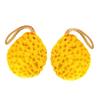 Angoily 6pcs Honeycomb Bath Sponges for Exfoliating Cleansing and Skin Care Vibrant Yellow Green and Orange Colors view 3