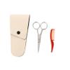 Angoily 2sets Beard Trimmer Scissors Nose Hair Scissors Mustache Beard Trimming Kit Stainless for Men view 1