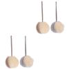 Angoily 4pcs Bath Foaming Scrubber Bath Shower Ball Mitt Comfortable Grip for Men Women view 1