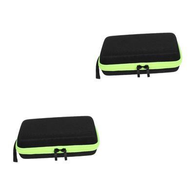 Angoily 2pcs Box Razor Case Travel Bag Safe Pressure-Resistant Storage Box Zipper Fits for Travel Outdoor