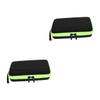 Angoily 2pcs Box Razor Case Travel Bag Safe Pressure-Resistant Storage Box Zipper Fits for Travel Outdoor view 1