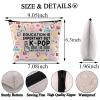 BDPWSS K-pop Makeup Bag Korean Drama Lover Gift Education Is Important But K-pop Is Importanter Toiletry Bag For Kpop Fans (Important kpop bag) view 2