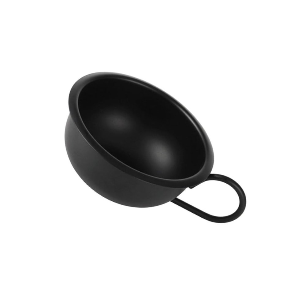 Angoily Practical Metal Shaving Bowl for Men Design for Shaving Soap Cream for Home Barber Use Convenient for Storage