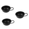 Angoily 3pcs Practical Men Shaving Bowl Shaving Cream Compatible Metal Bowl for Lather view 1