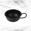 Angoily 3pcs Practical Men Shaving Bowl Shaving Cream Compatible Metal Bowl for Lather view 2