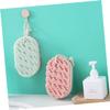 Angoily 8pcs Exfoliating Bath Sponge Towel Body Scrubbing Tool Positivte Cleaning Sponge Household Bath Scrubber Skin Exfoliator for Home Hotel Use Random Color view 3