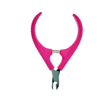 Beatifufu Special Stainless Steel Cuticle Nipper with Long Jaw Design for Easy Nail Care Ergonomic Portable Manicure Tool for Fingernails and Toenails Rose Red