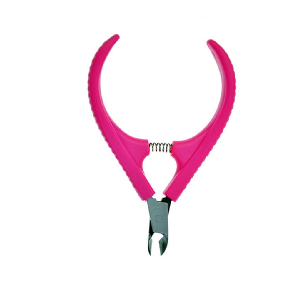 Beatifufu Special Stainless Steel Cuticle Nipper with Long Jaw Design for Easy Nail Care Ergonomic Portable Manicure Tool for Fingernails and Toenails Rose Red