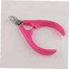 Beatifufu Special Stainless Steel Cuticle Nipper with Long Jaw Design for Easy Nail Care Ergonomic Portable Manicure Tool for Fingernails and Toenails Rose Red view 2
