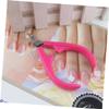 Beatifufu Special Stainless Steel Cuticle Nipper with Long Jaw Design for Easy Nail Care Ergonomic Portable Manicure Tool for Fingernails and Toenails Rose Red view 3