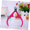 Beatifufu Special Stainless Steel Cuticle Nipper with Long Jaw Design for Easy Nail Care Ergonomic Portable Manicure Tool for Fingernails and Toenails Rose Red view 4