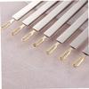 Angoily 2pcs Dual-use Stainless Steel Oblique Mouth Tweezers for Eyebrows and Beauty Ergonomic Design for Removal Lightweight and Portable Makeup Tool view 3