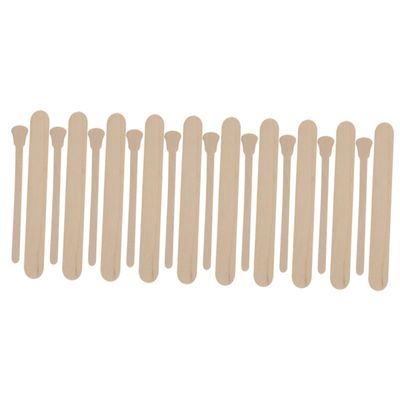 Angoily 100pcs Wooden Wax Sticks for Hair Removal and Crafting Wax Applicator Tools Smooth for Even Application for Salons and Home Use